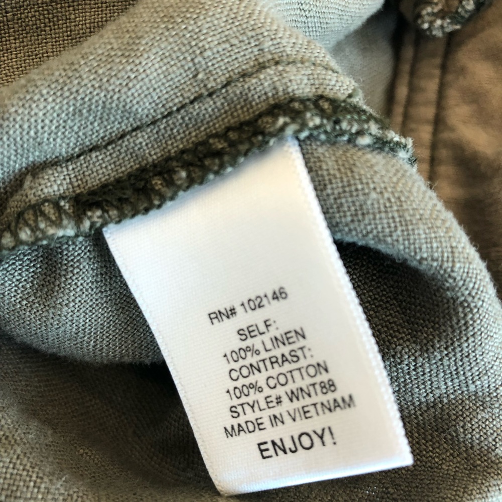 Michael Stars Linen Zip Up Vest - Picture 6 of 7